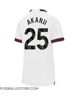 Günstige Manchester City Manuel Akanji #25 Auswärtstrikot Damen 2023-24 Kurzarm